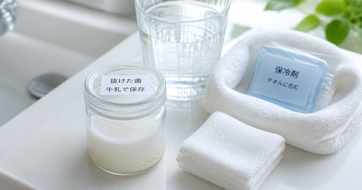 前歯が欠けたときに行うべき応急処置の手順