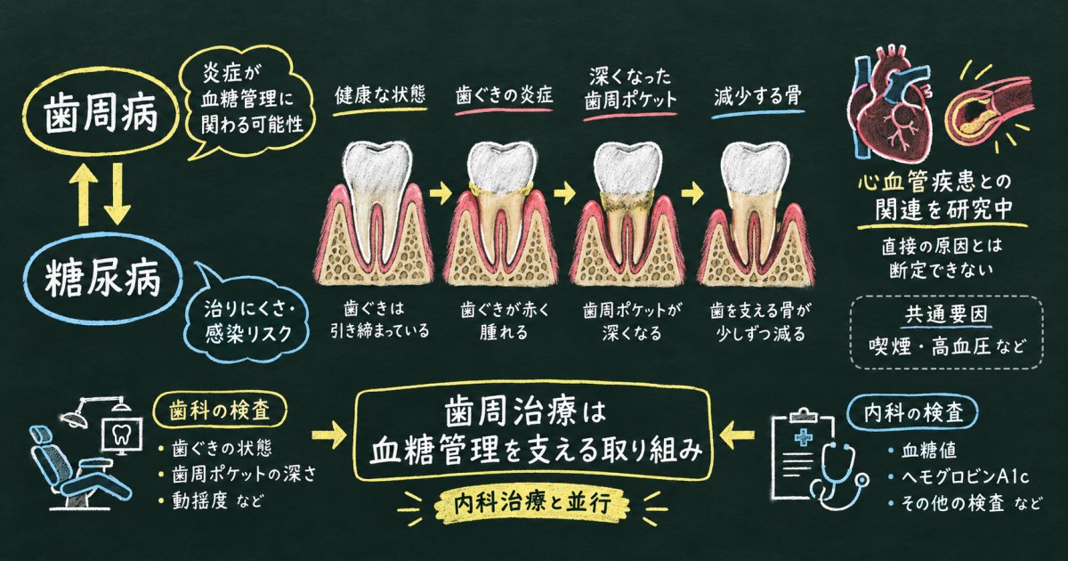 歯周病を放置すると？歯ぐき・糖尿病・全身への影響を整理